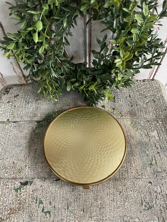 Vintage Gold Tone Double Mirror Compact