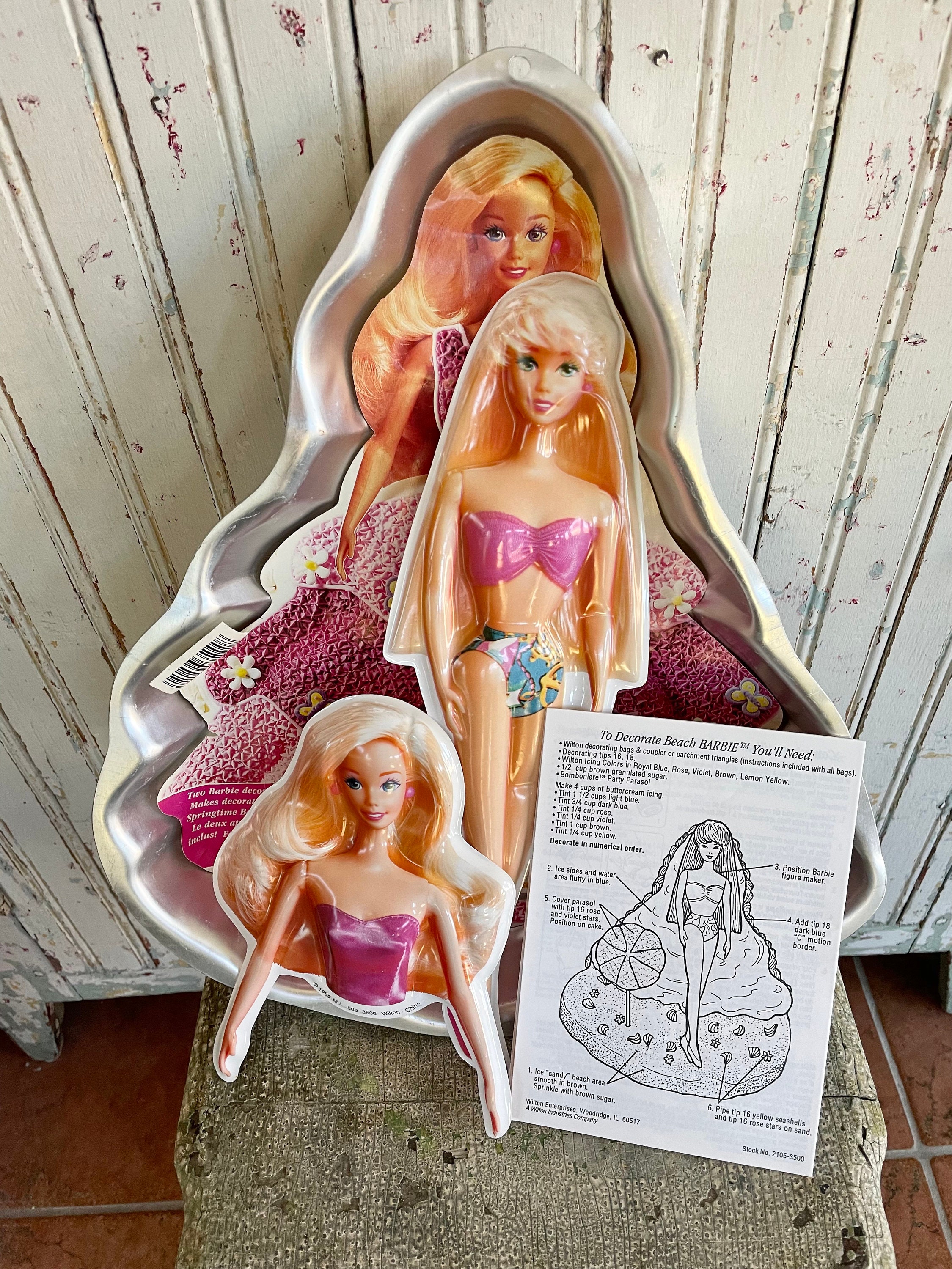 Vintage Wilton Aluminum Beautiful Day Barbie Cake Mold - Etsy
