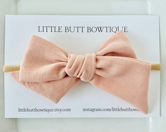 Blush Pink Pinwheel Bow