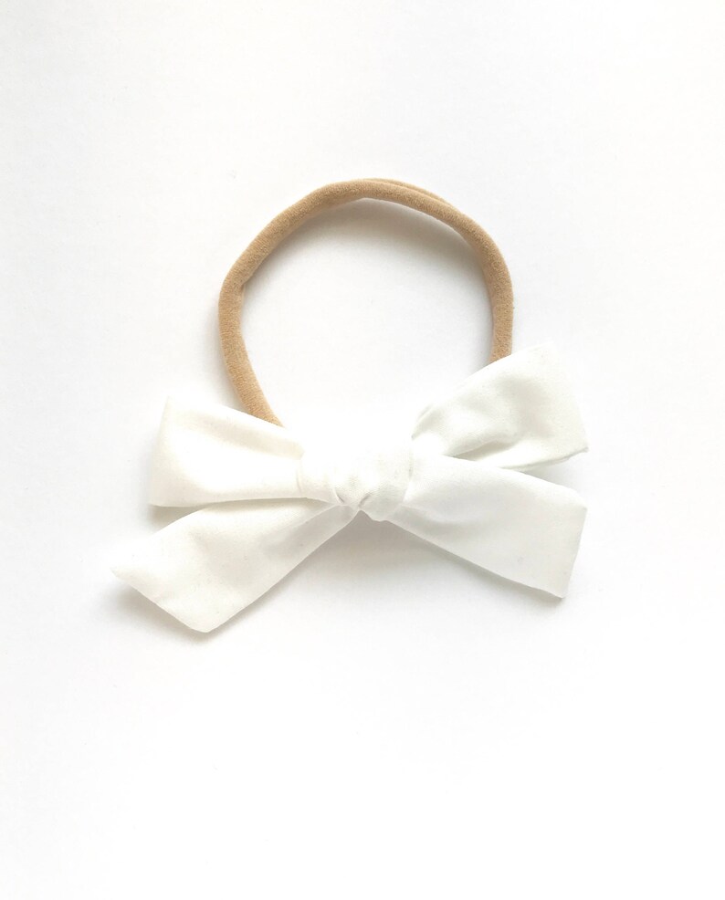 White /& Green Schoolgirl Bows
