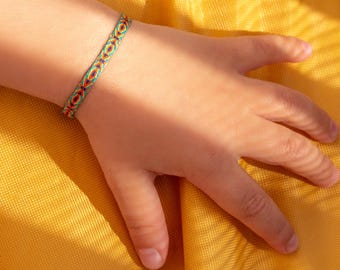 Baby bracelet 40threads, kids bracelet, child bracelet, kids friendship bracelet, girl bracelet, boy bracelet, baby gift, handwoven bracelet