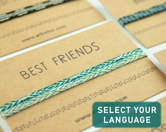 Pulsera de mejores amigos, regalo para mejores amigos, pulsera de la amistad, joyería para mejores amigos, amistad a distancia, amigos para siempre
