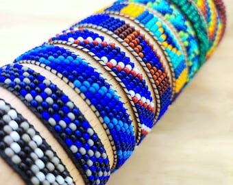 Beaded bracelet, Miyuki bracelet, slim bracelet, geometric bracelet, women bracelet, minimalist bracelet, handwoven bracelet, gift for her