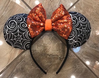 Halloween Spider web Headband ears