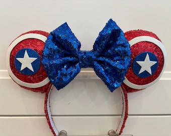 Captain America Headband Ears