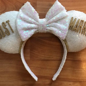Just Married Headband Ears