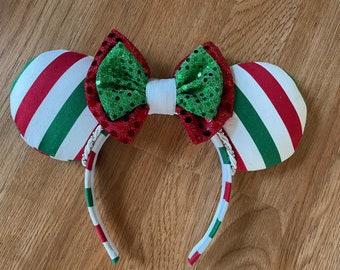 Christmas Minnie Mouse Ears