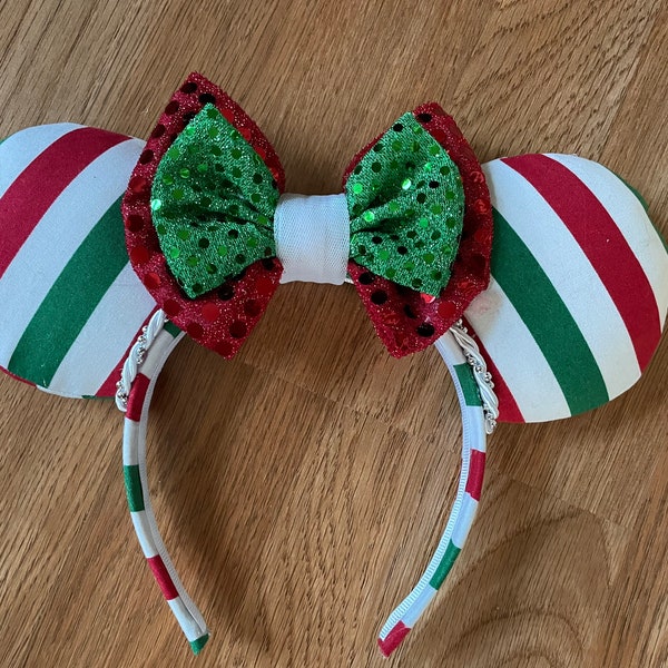 Christmas Minnie Mouse Ears