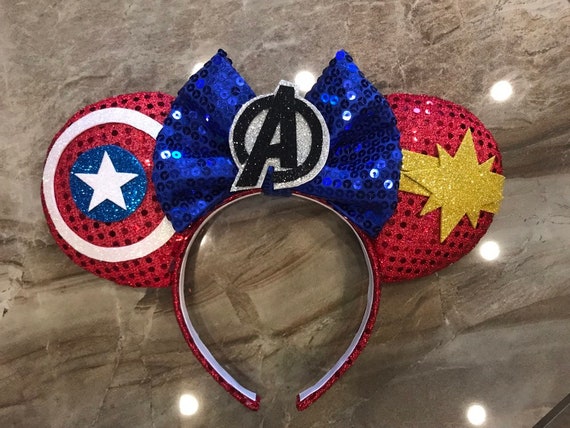 Disney Captain America Shield Ears Headband - Red, Blue, White 2021 Disney Parks Marvel Captain America Super Soldier  main image 3