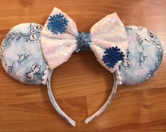 Frozen Olaf Character Minnie ears