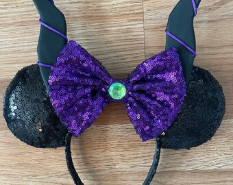 Maleficent themed Headband Ears