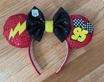 Lightning MacQueen Cars Headband Ears