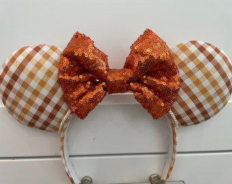 Fall Plaid ear headband