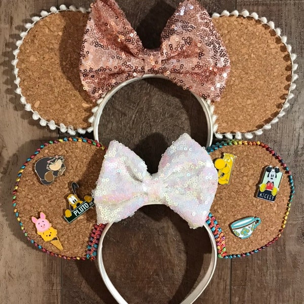 Pin trading Headband Ears. These ears are fun to wear while pin trading with a few of your cute small pins for decoration .