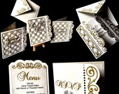 The Bridal Collection - full set of wedding stationery - save the date, menus,  invites, placecards, please read details of digital content