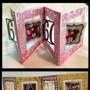 60er Jahre Accordian Card Schneidedatei - Schneidedatei