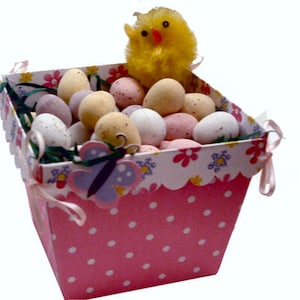 Easter candy chocolate box  -    printable JPEGs for handcutting , SVGs Cricut and Studio Print n cut for Silhouette machines download
