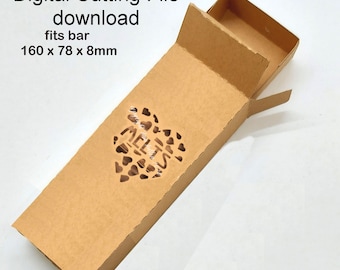 Wax Melt / Soap / Confectionery Packing Presentation to fit 160 x 78 x 8cm bar  box no. 24    SVG - STUDIO and FCM digital cutting file