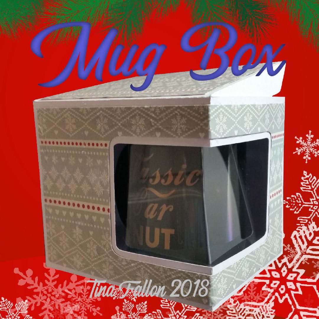 Mug Gift Box With Window Aperture A3 Card Required - Digital Cutting ...