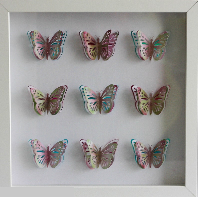 window collage butterfly cut out