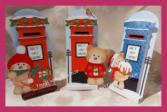 Download Dimensional Stand Up Pop Out Christmas Letter Box Card With Etsy