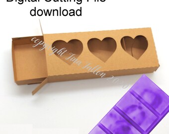Wax Melt / Soap / Confectionery Packing Presentation box 7  SVG - STUDIO and FCM digital cutting file