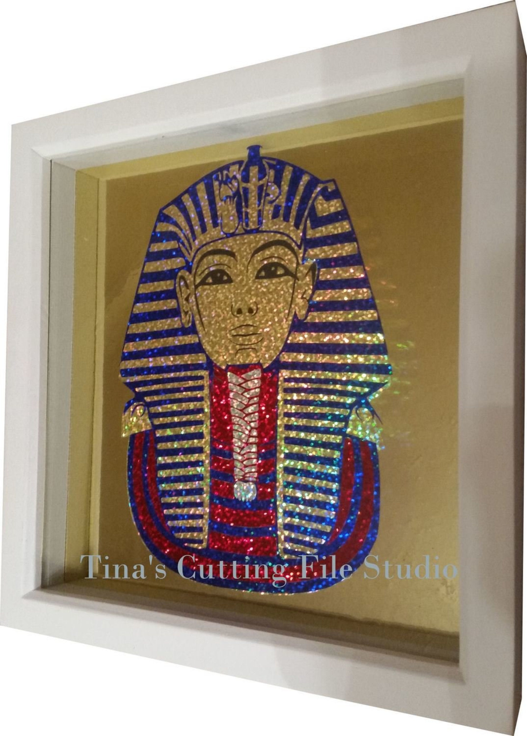 King Tut Tutankhamun Egyptian Pharaoh Layered Cutting File for Adhesive ...