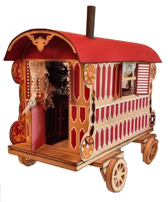 Download 3d Model Romany Gypsy Caravan Digital Download Cutting File Etsy