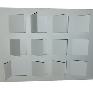 Caja de ventana en blanco de 12 ventanas - 12 días de Adviento navideño - crea tu propia caja para cera derretida / jabón / confitería SVG - Archivo digital PDF de ESTUDIO
