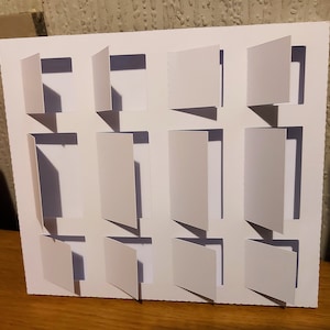 GROTE Blank 12 window box - 12 dagen Kerst advent - maak je eigen voor Wax Melt / Soap / Confectionery box SVG - STUDIO digitaal bestand