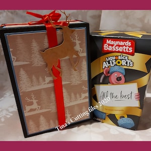 Tall Gift box for Chocolates / Biscuits / Preserves and other Christmas , Birthday, Wedding Gifts & favors - download cutting file