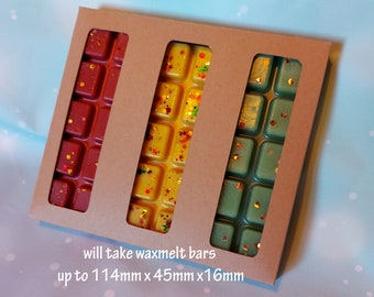 Wax Melt box packaging 3 Bar - Download cutting file SVG, Sil Studio and FCM - Ditch the plastic and make your own box