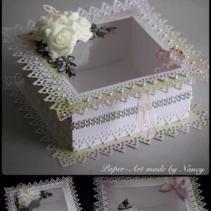 Touch of romance Square Box Deep with aperture SVG cutting file