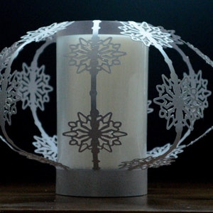 Snowflake Luminaire Great table centrepiece for Christmas, Parties, Weddings