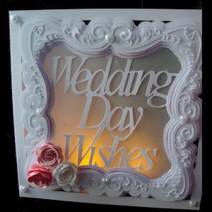 Elegante en decoratieve grote trouwkaart - digitaal downloadbestand svg /studio