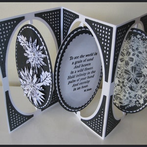 Fichier Accordian Oval Card Cutting - SVG - Formats Studio et FCM