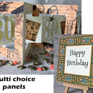 80th Accordian Card Cutting file - lime à découper
