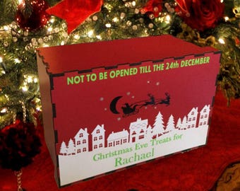 Christmas Eve Treat Box Scene for sticking onto boxes