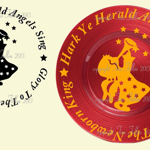 Christmas Charger Plates Etsy