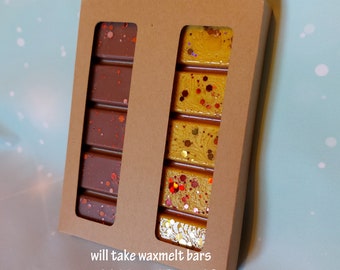 Wax Melt box packaging 2 Bar - Download cutting file SVG, Sil Studio and FCM - Ditch the plastic and make your own box