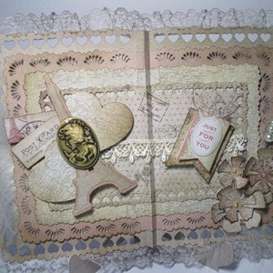 A Touch of Romance Open Card Book, Stand and gift box