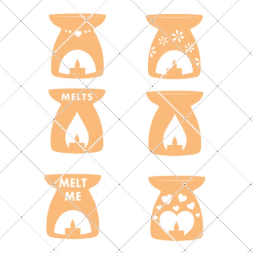 Set of 6 Wax Melt Labels / Tags SVG STUDIO and FCM Digital Etsy UK