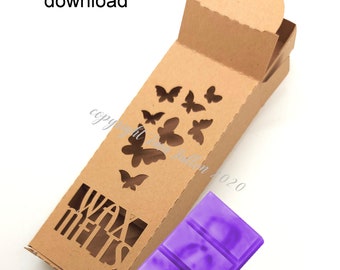 Wax Melt / Soap / Confectionery Packing Presentation box 11  SVG - STUDIO and FCM digital cutting file