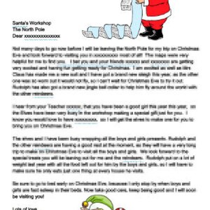 Carta de Santa, (coincide con el certificado de Niza) Studio Print n Cut formatos JPEG - uso comercial