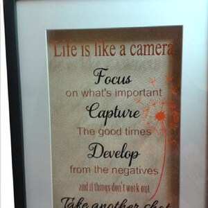 Life is Like a Camera  word art  -digital cutting file