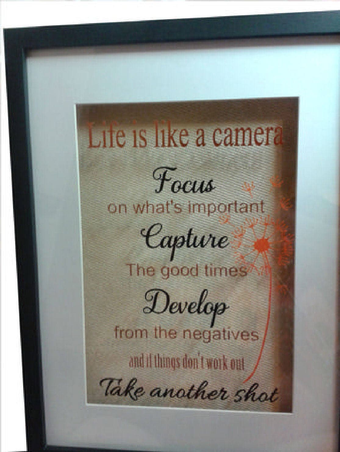 Life is Like a Camera Word Art -digital Cutting File - Etsy