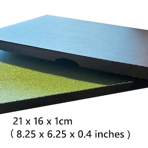 Uitnodigings-/kaartendoos 21 cm x 16 cm x 10 cm, ideale diepte voor acryluitnodigingen (8,25 x 6,25 x 0,4 inch)