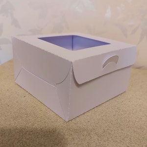 Single Cake Box - Kein Kleber erforderlich nimmt Kuchen, Muffins, Buns, Cupcake herunterladbare Schneidedatei