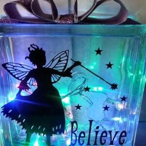 Fairies believe - design for vinyl and glass blocks  -Fairies Fairy   digital cutting files SVG /studio etc
