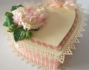 Touch of romance Heart Box with aperture SVG cutting file